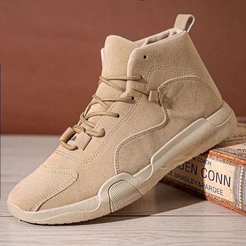 Herre Retro Skridsikker High-top Front Snørebånd Business Tooling Støvler