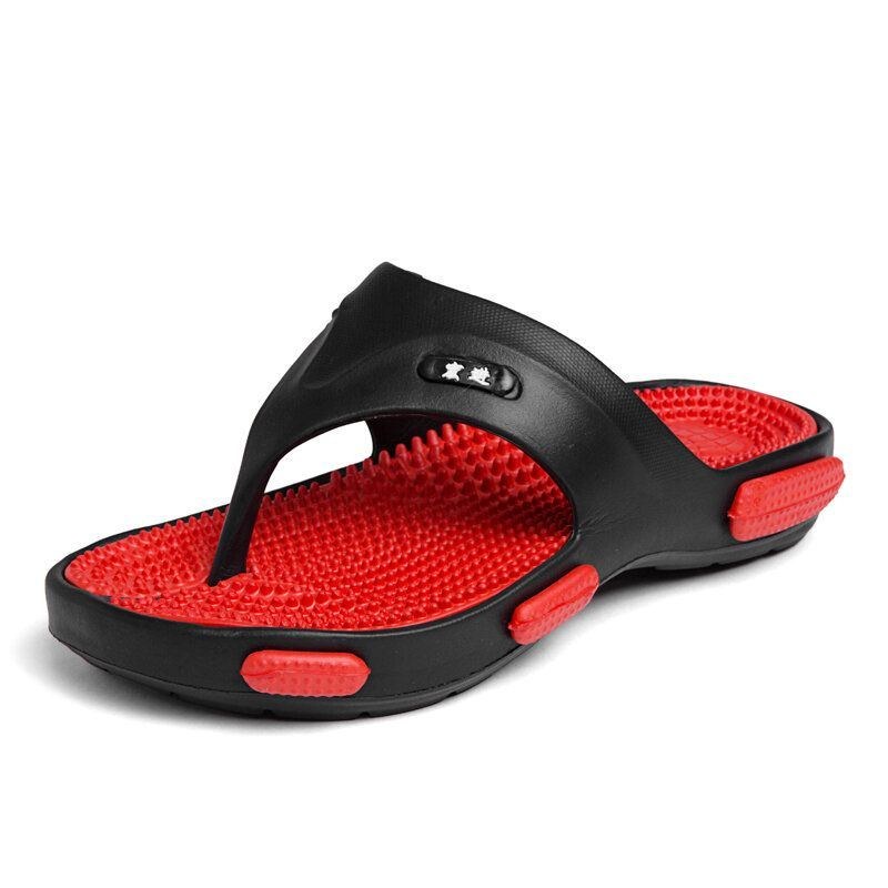 Herre Massage Flip Flop Casual Bløde Strandtøfler
