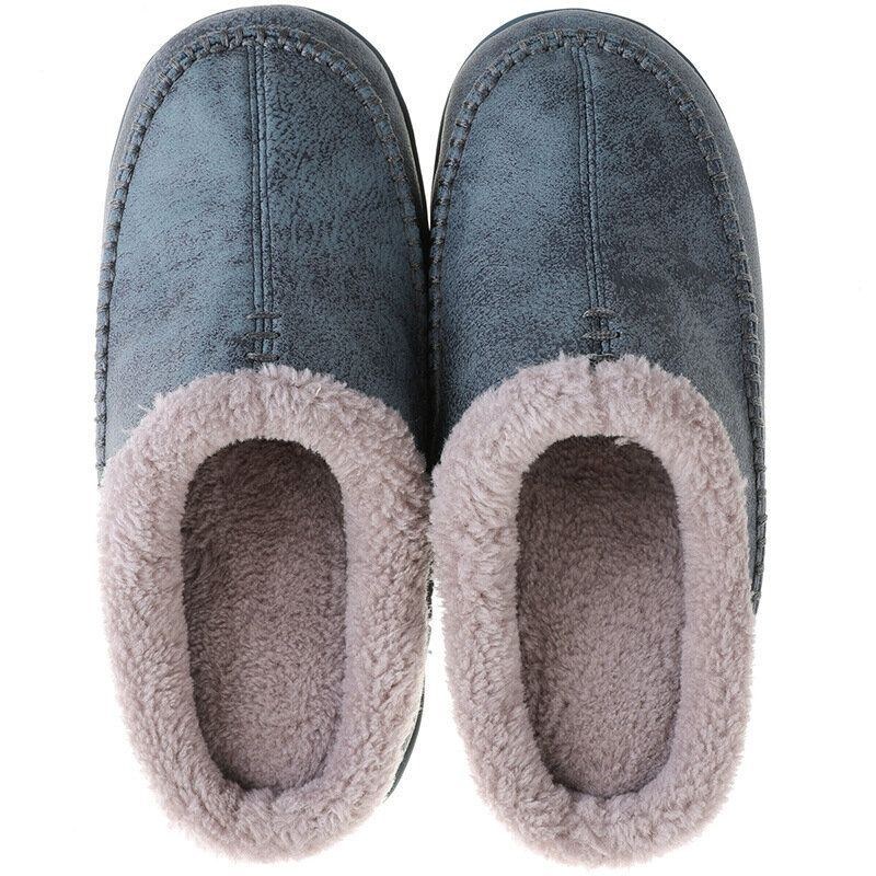 Herre Varmforet Slip On Home Casual Vinter Hjemmesko