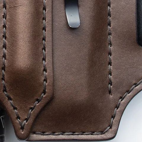 Herre Ægte Læder Retro Mini Easy Carry Multitool Organizer Gear Taske Bæltetaske Taljetaske Med Bælteløkke