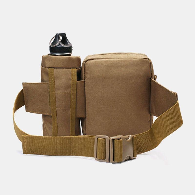 Herre Nylon Camouflages Multifunktion Udendørs Vandflaske Taljetaske Taktisk Taske