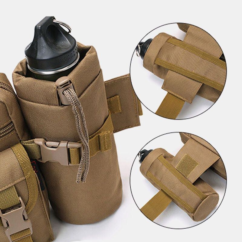 Herre Nylon Camouflages Multifunktion Udendørs Vandflaske Taljetaske Taktisk Taske