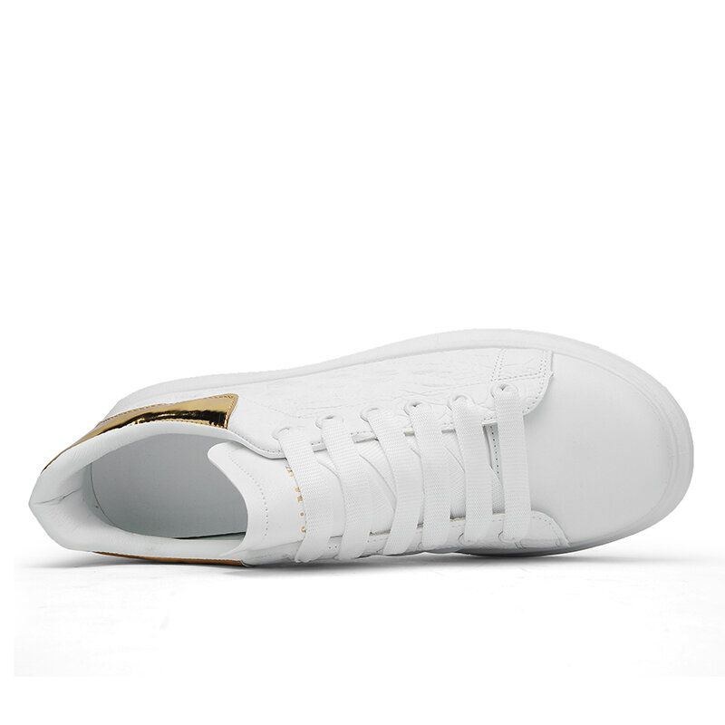 Herre All-match Style Casual Bløde Hvide Flade Sko