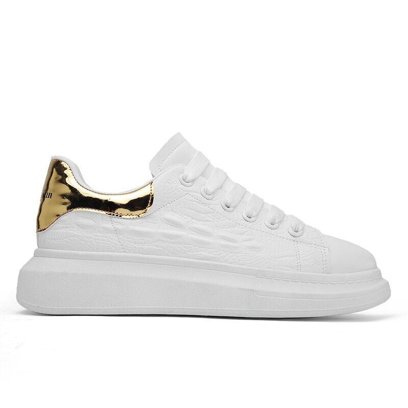 Herre All-match Style Casual Bløde Hvide Flade Sko