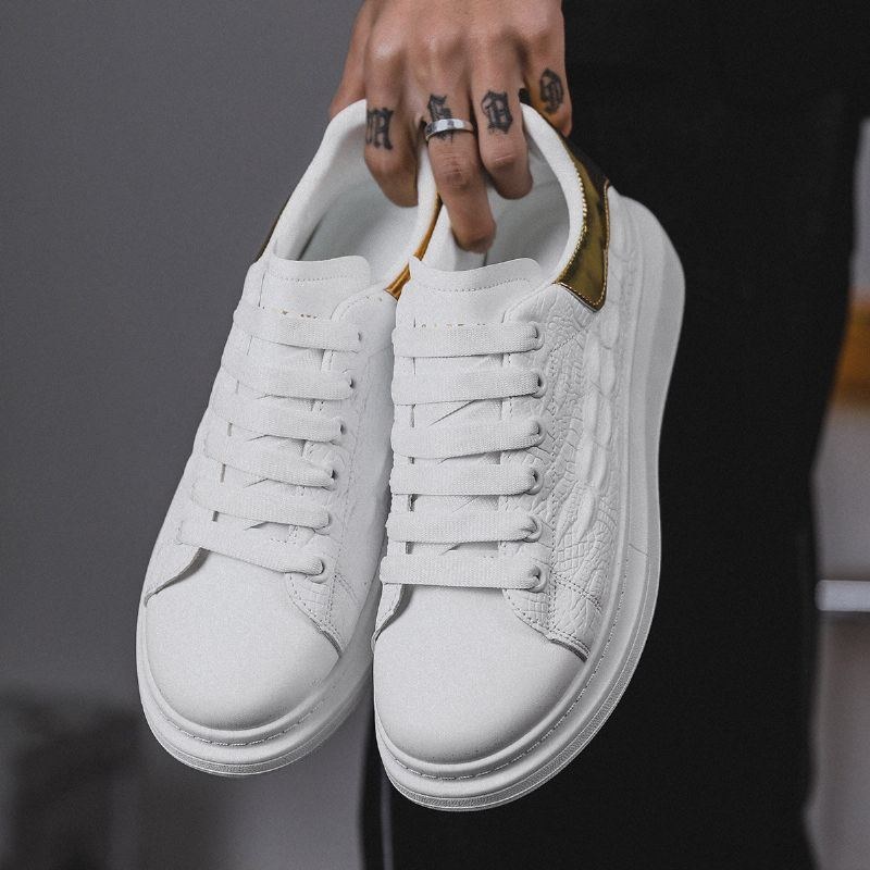 Herre All-match Style Casual Bløde Hvide Flade Sko