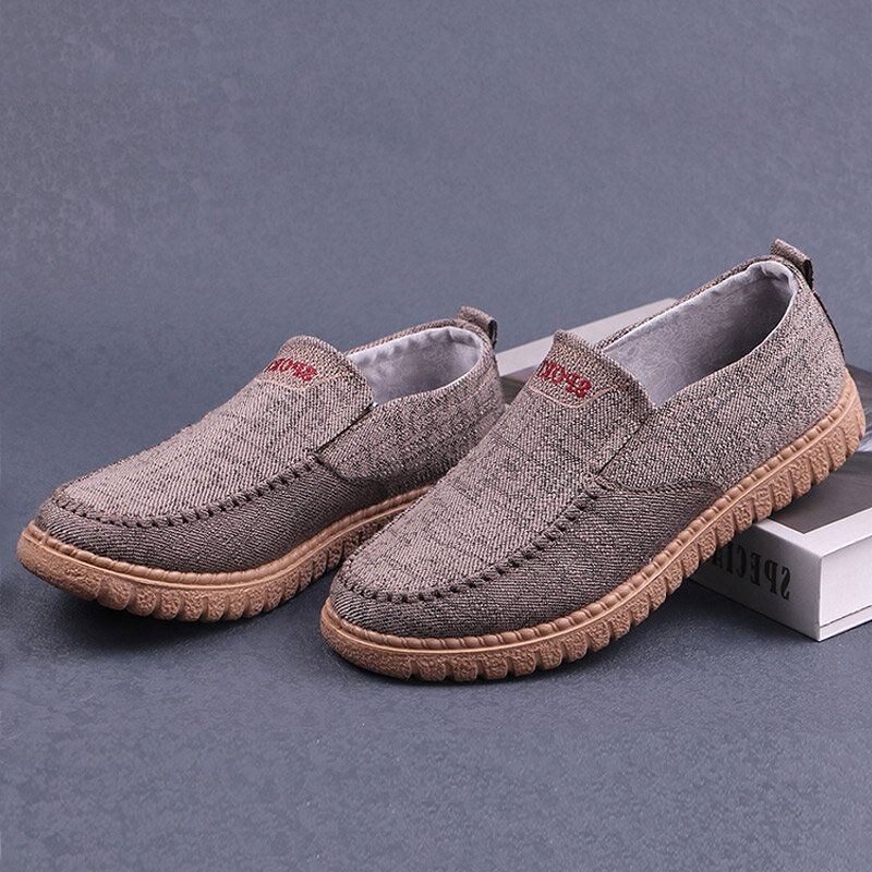 Herre Åndbar Blød Sål Letvægts Behagelig Slip-on Polstrede Fritidssko
