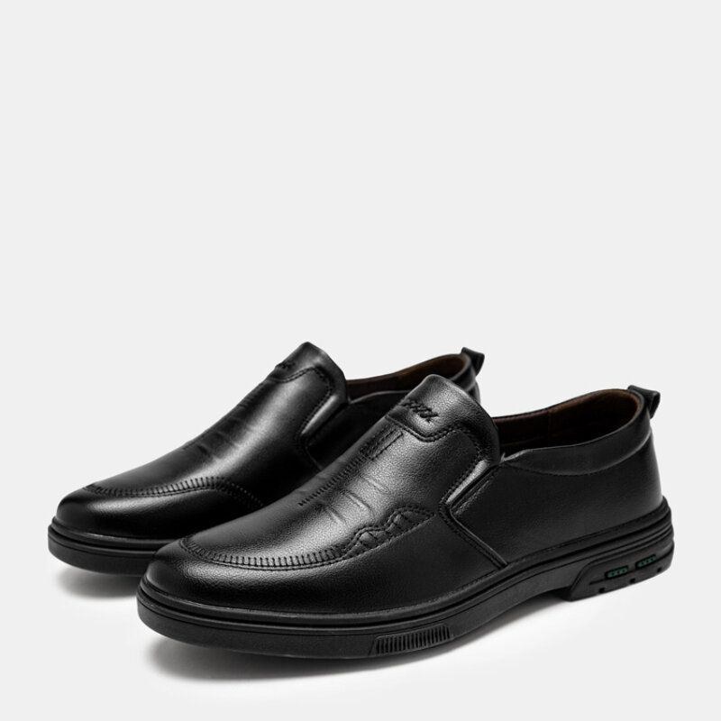 Herre Åndbar Gummisål Slip On Casual Business Sko