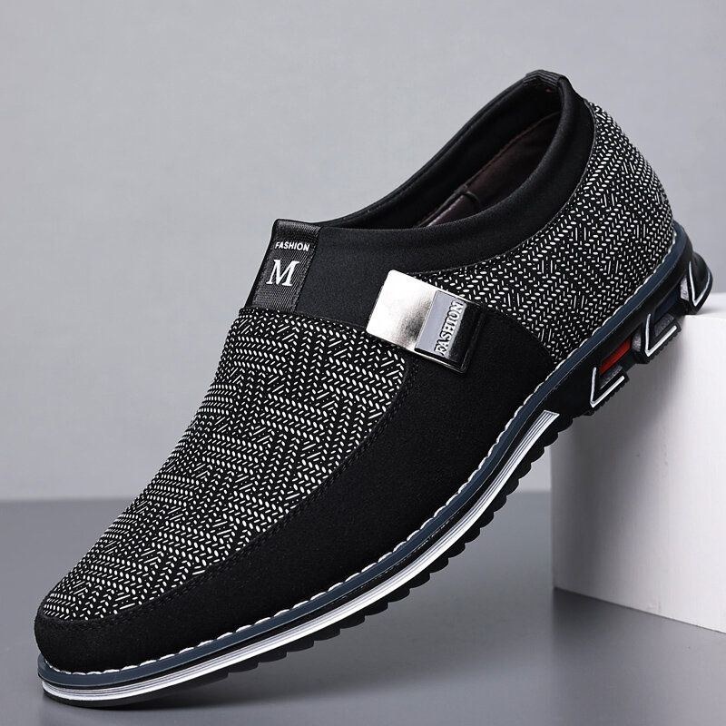 Herre Åndbar Skridsikker Behagelig Blød Bund Slip On Casual Business Loafers Sko