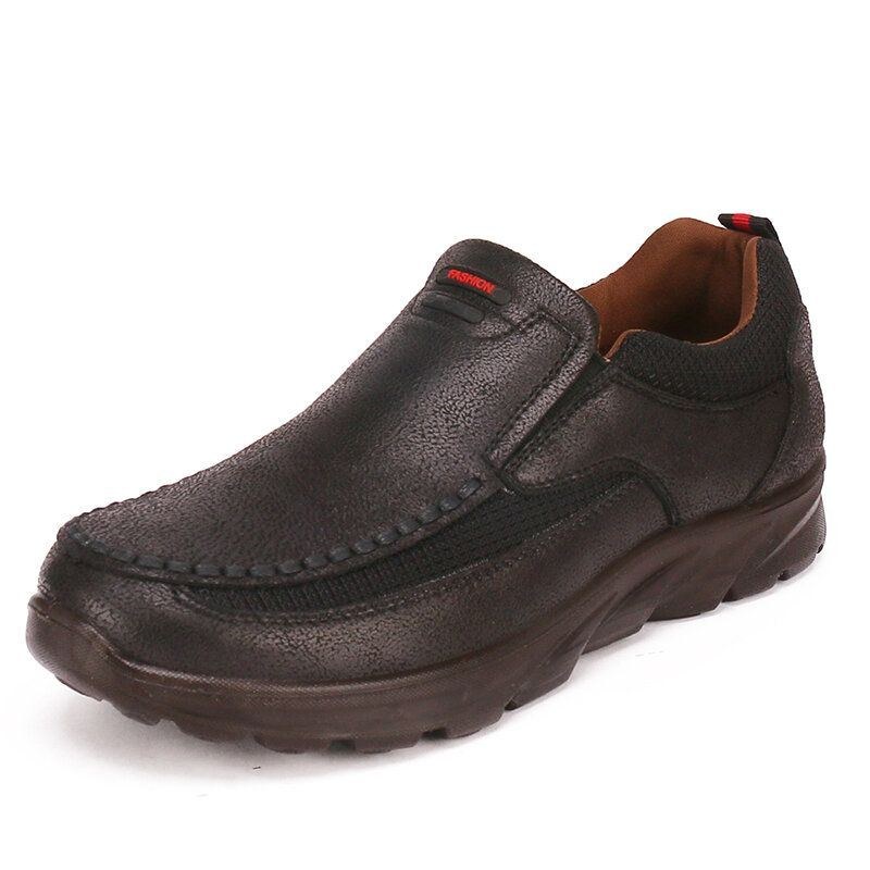 Herre Åndbar Skridsikker Comfy Slip On Casual Business Sko