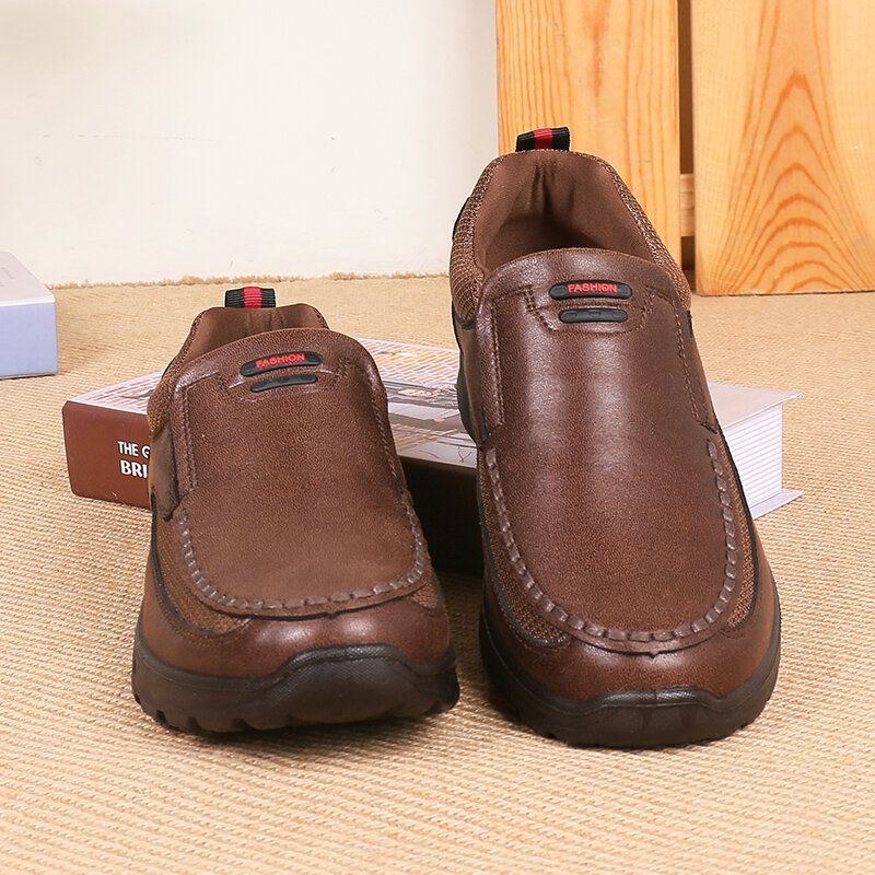Herre Åndbar Skridsikker Comfy Slip On Casual Business Sko