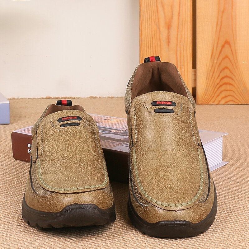 Herre Åndbar Skridsikker Comfy Slip On Casual Business Sko