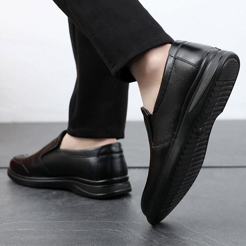 Herre Business Slip On Casual Daily Ægte Lædersko