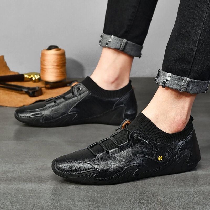 Herre Casual Business Sneakers Kørsel Åndbar Letvægts Skridsikre Bløde Sko