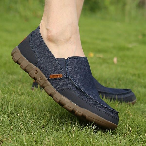 Herre Casual Slip On Flat Shoes Fashion Rund Toe Komfortable Sneakers