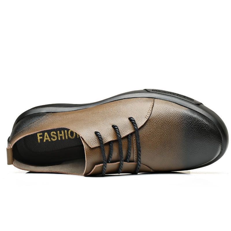 Herre Cow Split Læder Komfortabel Blød Sål Casual Flats