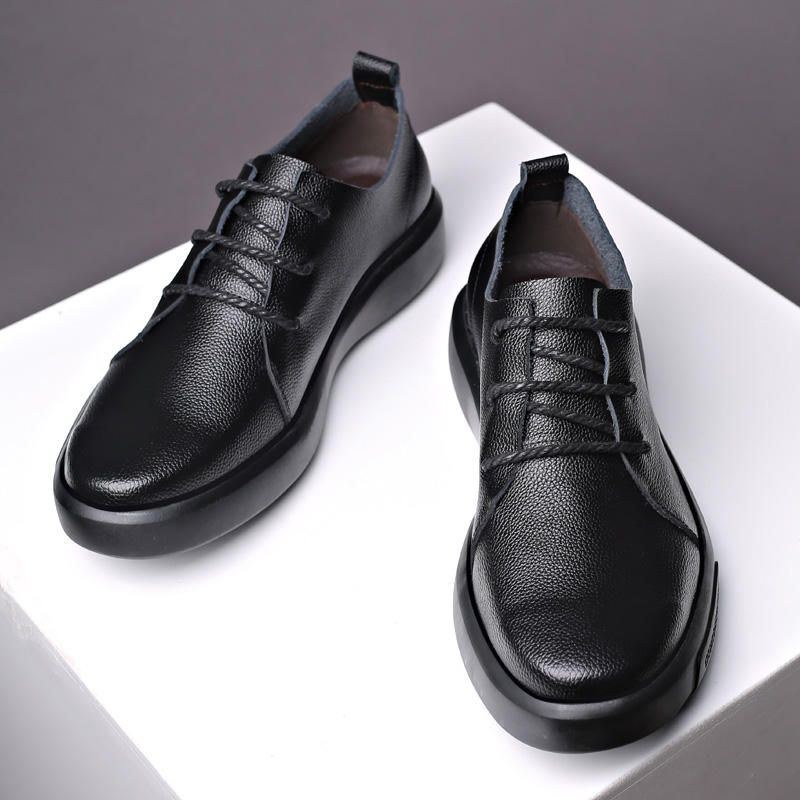 Herre Cow Split Læder Komfortabel Blød Sål Casual Flats