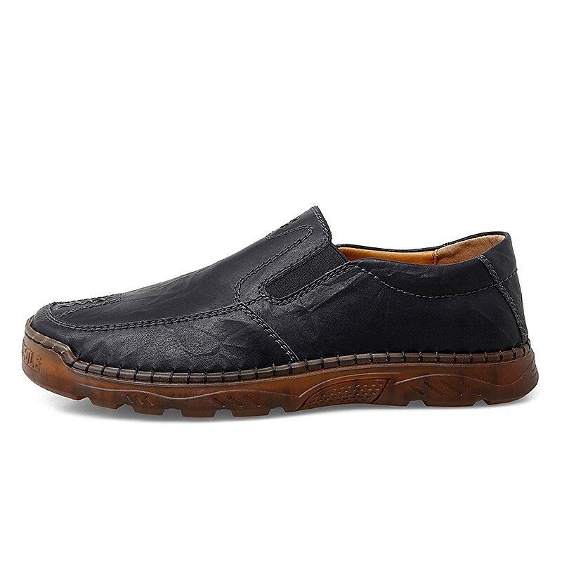 Herre Koskind Åndbar Håndsyning Blød Sål Brief Slip-on Fritidssko