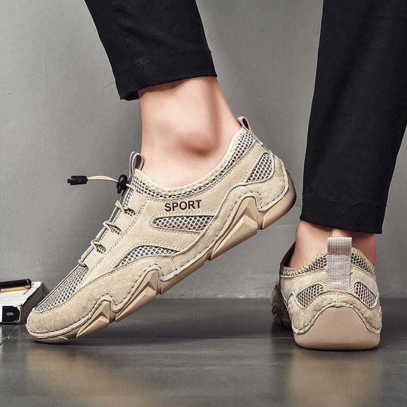 Herre Mesh Sneakers Åndbar Skridsikre Bløde Sports Casual Sko