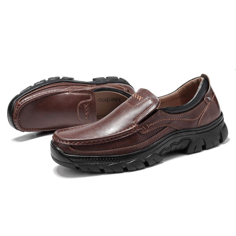 Herre Stricing Slip On Business Casual Lædersko