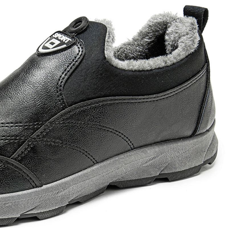 Herre Vandtæt Skridsikker Varm Plys Foring Slip On Casual Sko