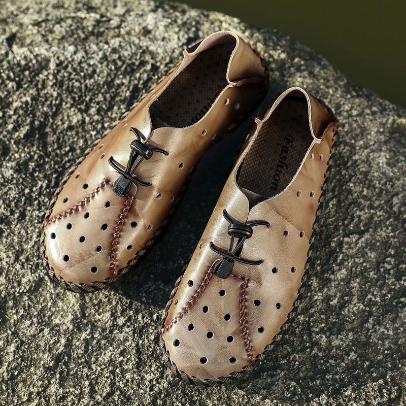 Mænds Afslappede Bløde Hule Åndbare Loafers