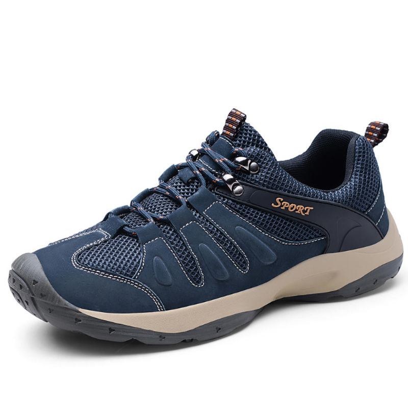 Åndbare Udendørs Vandre Sneakers Til Mænd