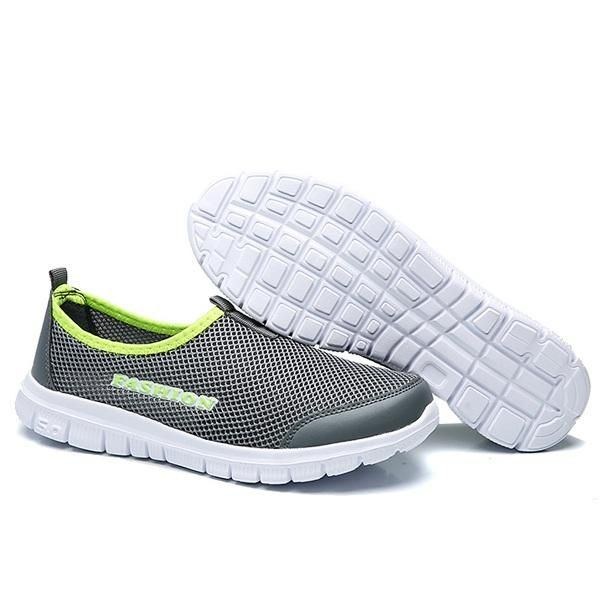 Herre Åndbar Mesh Slip On Casual Sneakers