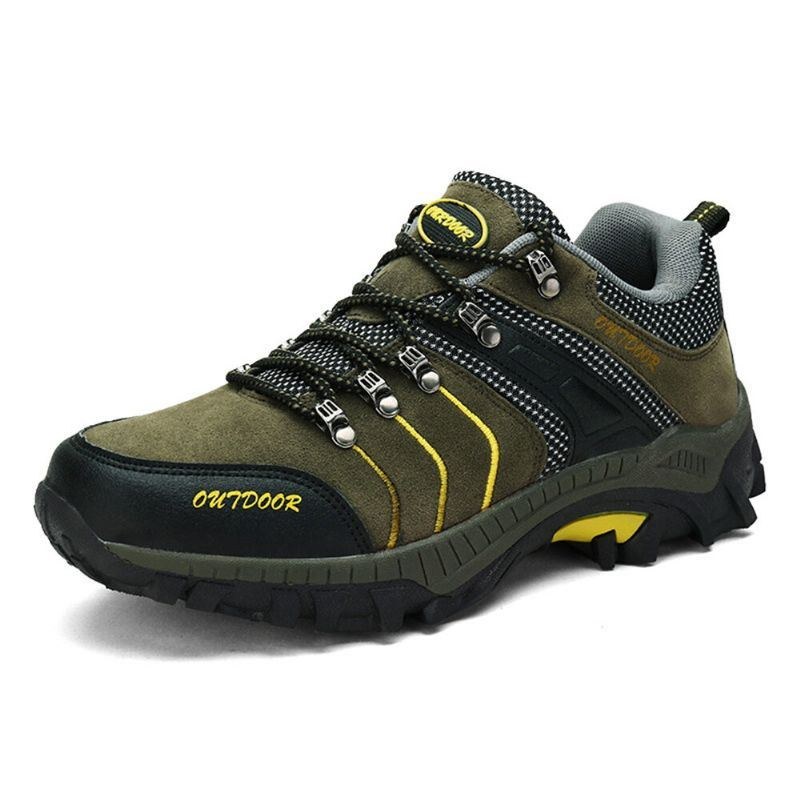 Herre Åndbare Bløde Udendørs Sneakers Med Snøre