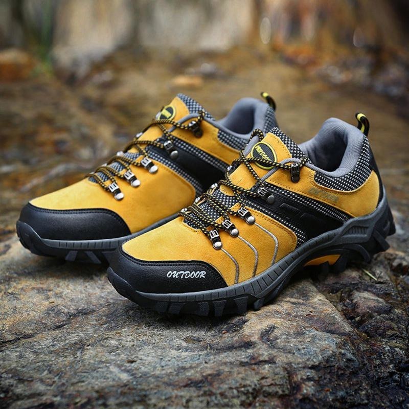 Herre Åndbare Bløde Udendørs Sneakers Med Snøre