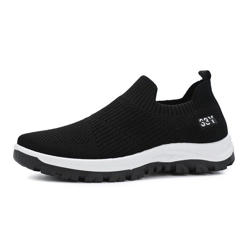 Herre Åndbart Stof Skridsikkert Behagelig Slip-on Afslappet Vandresko