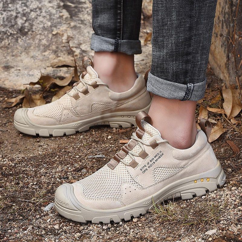 Herre Anti-kollisionstå Åndbar Udendørs Vandresneakers