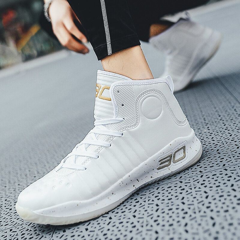Herre High Top Bærbare Åndbare Casual Sport Basketball Sneakers