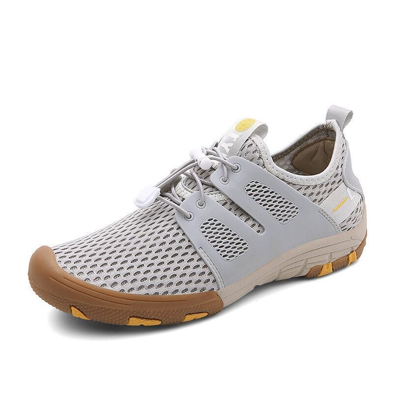 Herre Mesh Åndbar Skridsikker Tåbeskyttet Vandreture Casual Outdoor Sko