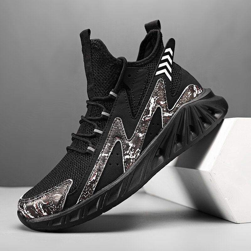 Herre Sport Mesh Non-slip Patchwork Åndbar Stilfulde Casual Sneakers