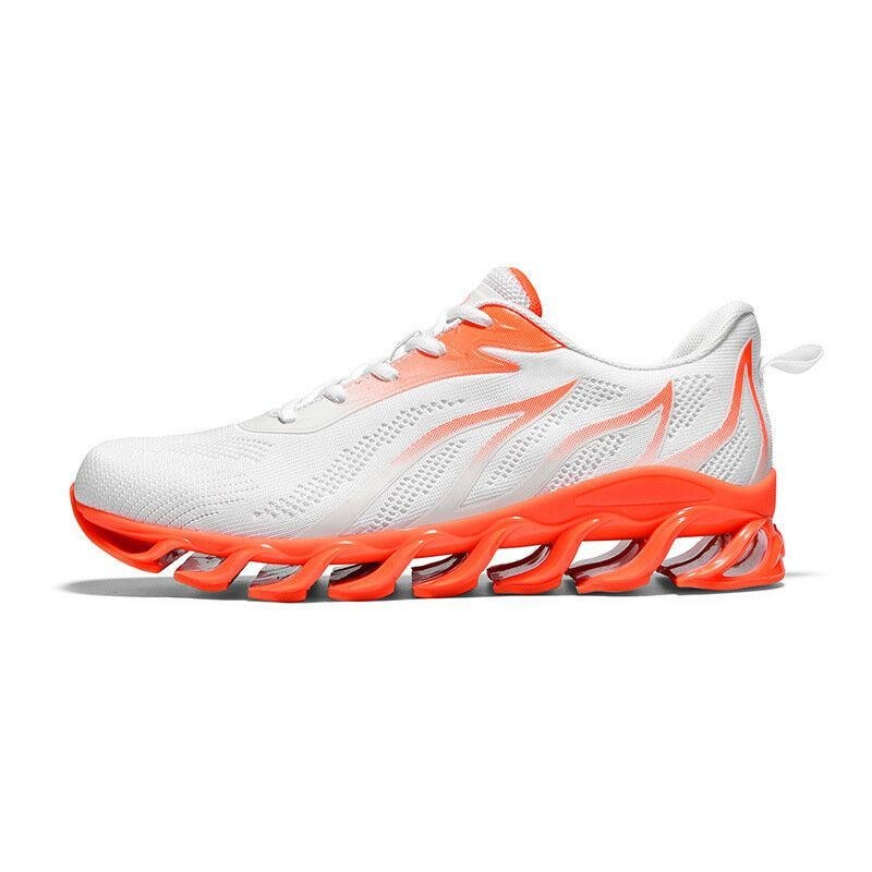 Herremode Åndbar Mesh Blød Indersål Skridsikre Løbesneakers
