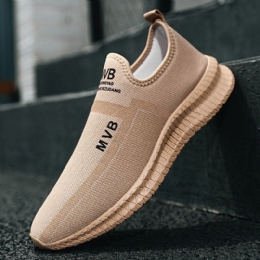 Mænd Åndbar Fluevævet Polstret Blød Bund Behagelig Løb Afslappet Sportssneakers