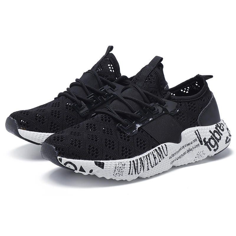 Mænds Store Størrelser Fashion Soft Mesh Åndbare Sportssneakers