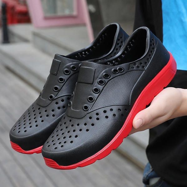 Sko Mænd Hollow Out Slip On Sneakers Strandsko