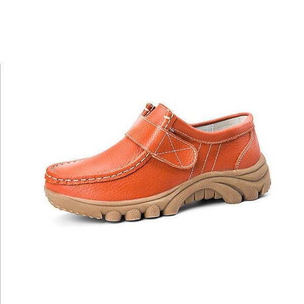 Dame Large Size Magic Stick Rund Toe Lav Top Hold Varm Plys Sko