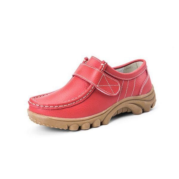 Dame Large Size Magic Stick Rund Toe Lav Top Hold Varm Plys Sko