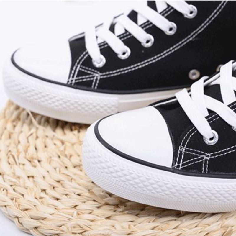 Plus Size Dame Panda Print Comfy Skateboard Canvas Boots