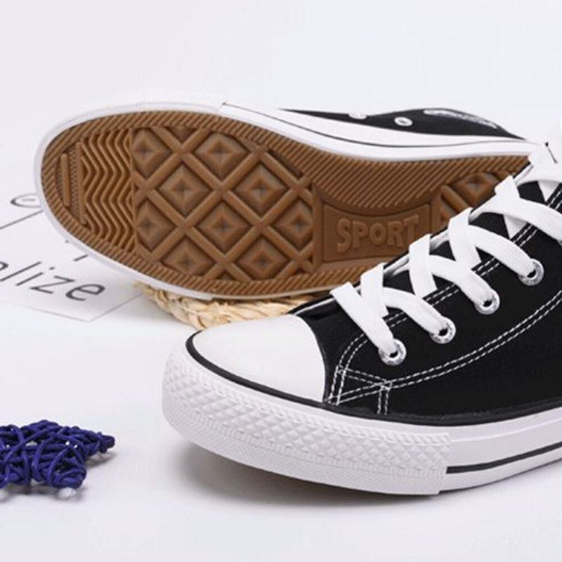 Plus Size Dame Panda Print Comfy Skateboard Canvas Boots