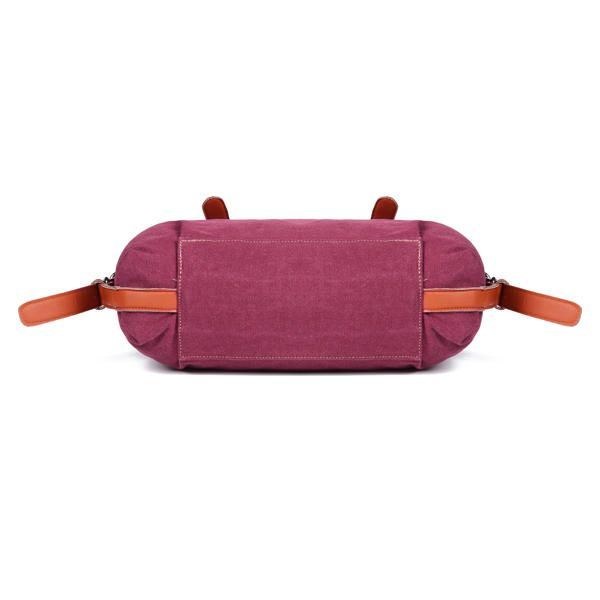 Dame Canvas Casual Vintage Stor Kapacitet Canvas Håndtaske Skuldertaske Crossbody Tasker