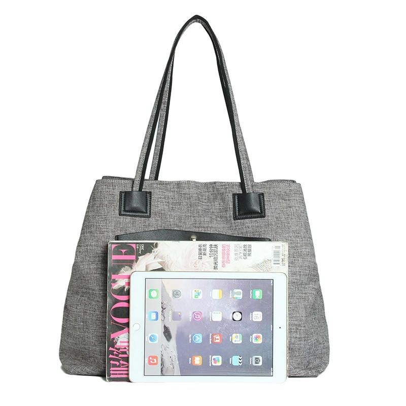 Dame Canvas Vintage 3 Hovedlommer Casual Håndtaske