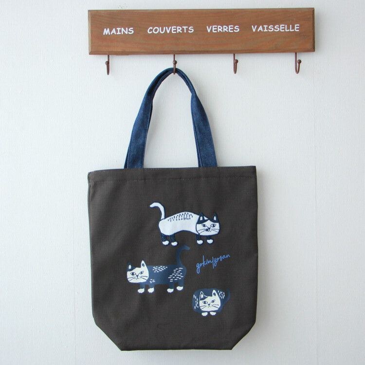 Dame Casual Kattemønster Håndtaske Tote Bag Til Shopping