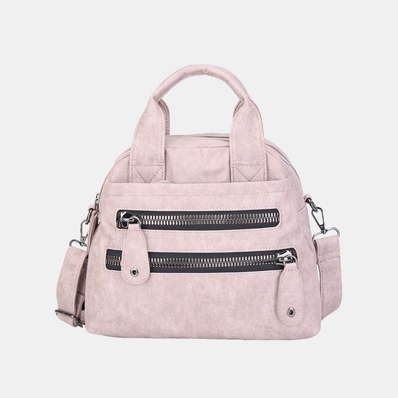 Dame Håndtasker Med Flere Lommer Vandtæt Crossbody Lædertaske