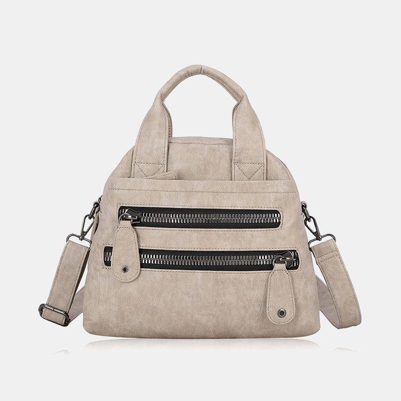 Dame Håndtasker Med Flere Lommer Vandtæt Crossbody Lædertaske