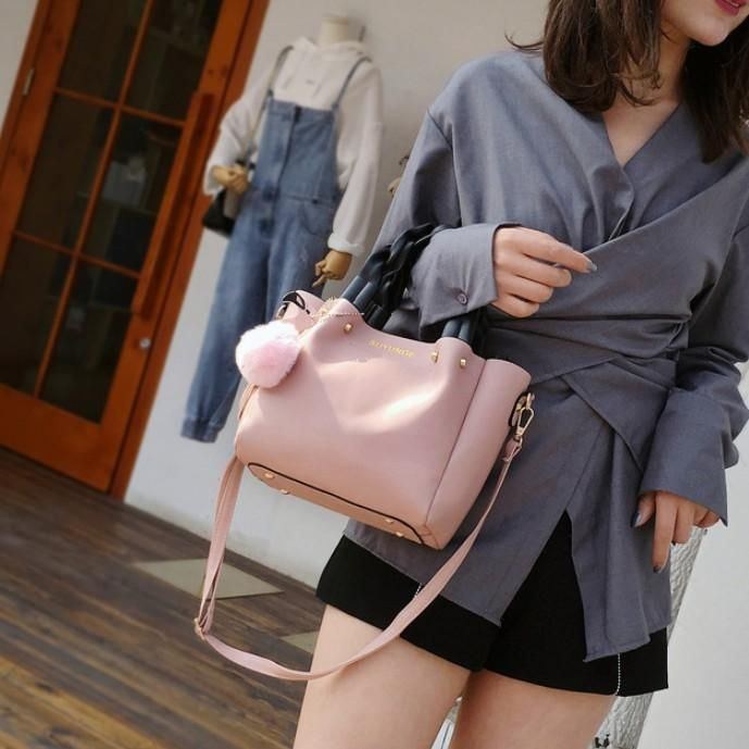 Dame Mode Håndtaske Crossbody Taske Skuldertaske Flamingo Vedhæng Tå