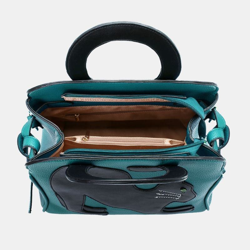 Dame Mode Skønhed Kunstlæder Håndtaske Med Stor Kapacitet Crossbody Taske Skuldertaske Cat Bag