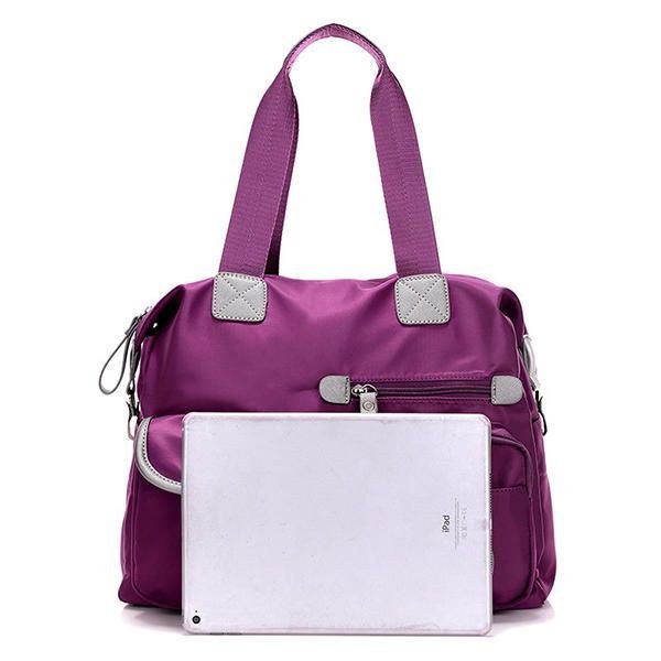 Dame Nylon Letvægts Multi Pocket Håndtasker Med Stor Kapacitet Crossbody Tasker